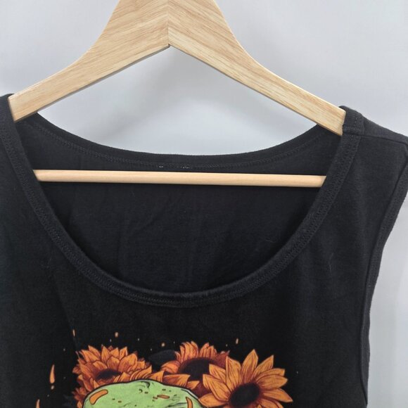 Skull Sunflower Black Tank Top XXL (Estimated) - Picture 5 of 6